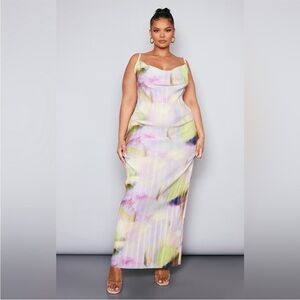 PrettyLittleThing Pastel Maxi Dress